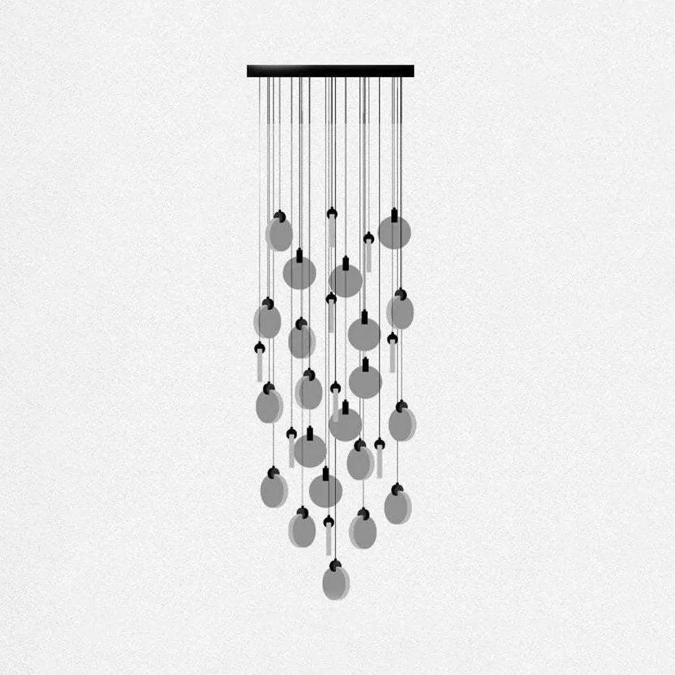 Golden Round Crystal Modern Pendant Light - Clowas