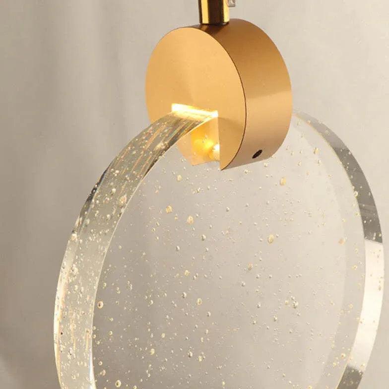 Golden Round Crystal Modern Pendant Light - Clowas