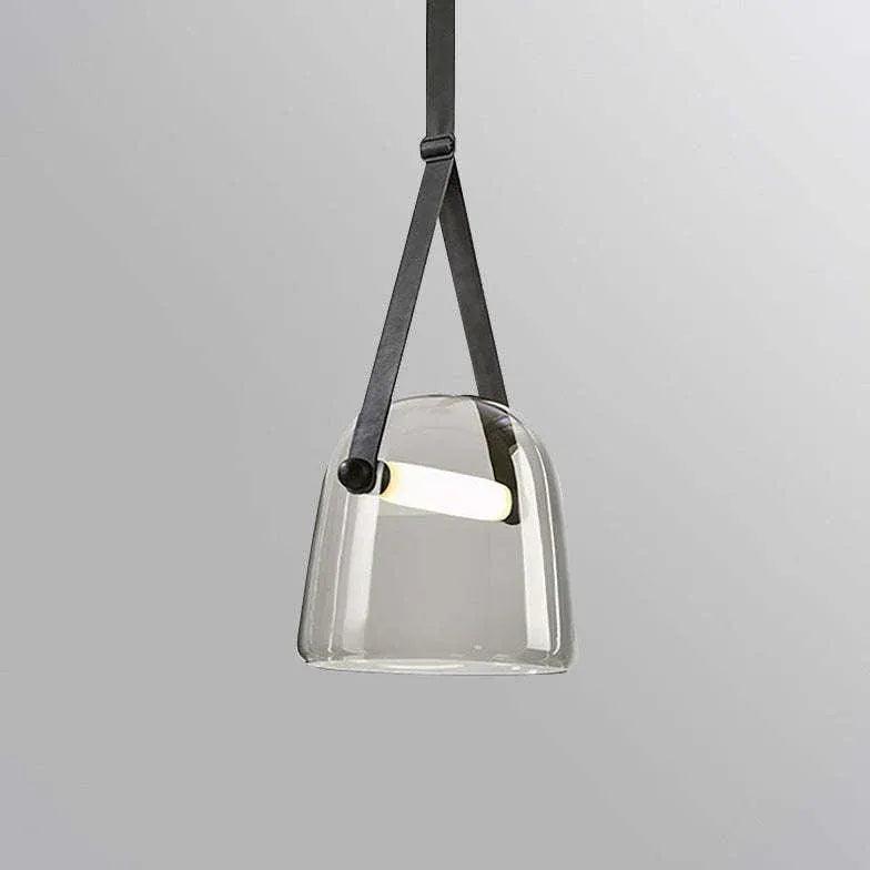 Gray Cup Glass Industrial Pendant Light - Clowas