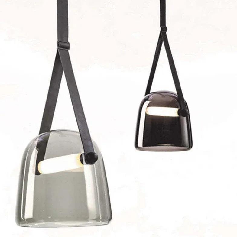 Gray Cup Glass Industrial Pendant Light - Clowas