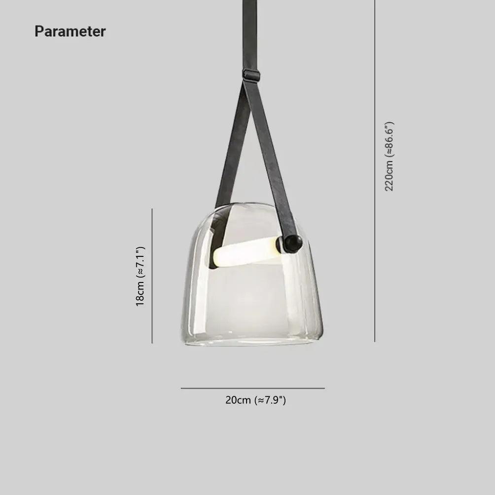 Gray Cup Glass Industrial Pendant Light - Clowas