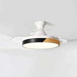 Gray Disc LED Ceiling Fan with Light - Clowas