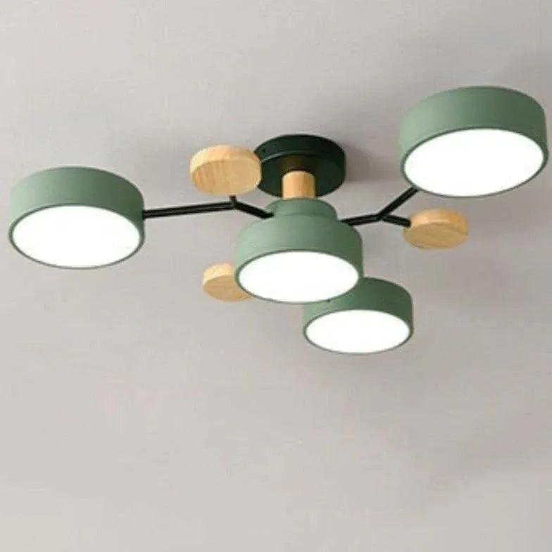 Green Bracket Modern Flush Ceiling Lights - Clowas