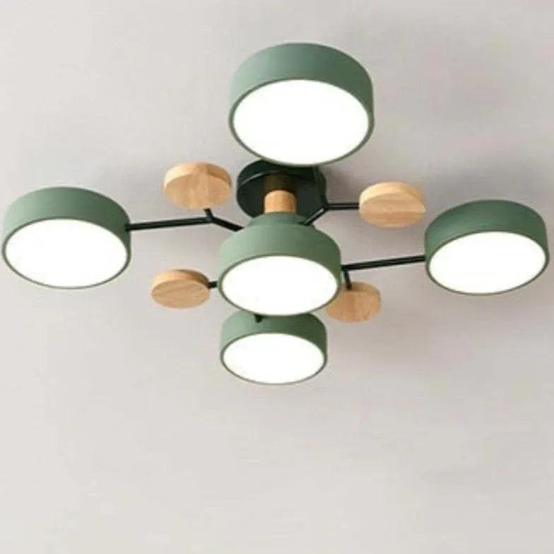 Green Bracket Modern Flush Ceiling Lights - Clowas