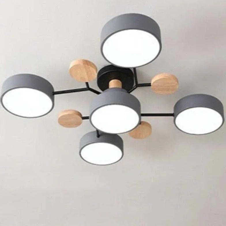 Green Bracket Modern Flush Ceiling Lights - Clowas
