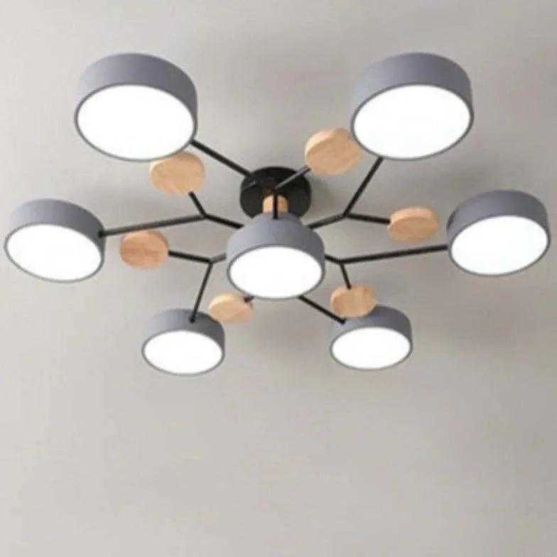 Green Bracket Modern Flush Ceiling Lights - Clowas