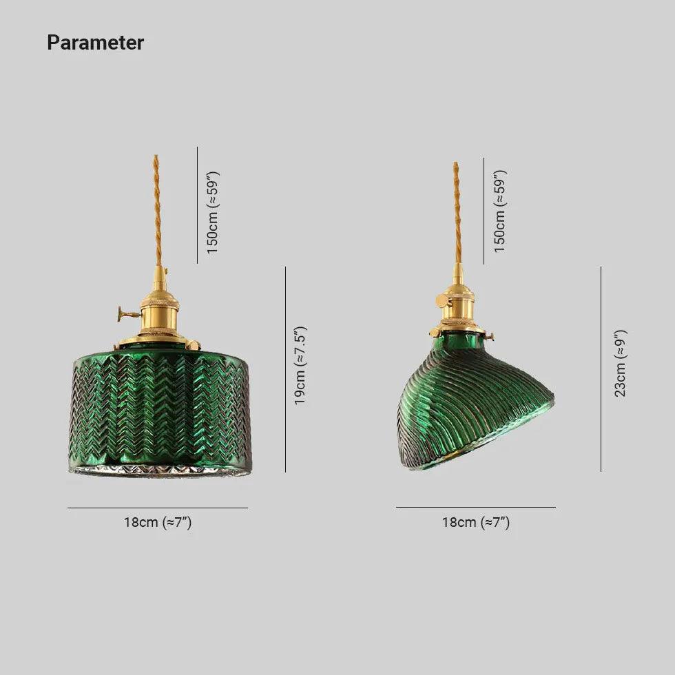 Green Dining Room vintage pendant light - Clowas