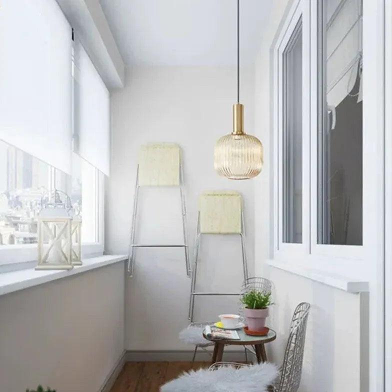 Green Folds Glass Modern Pendant Light - Clowas