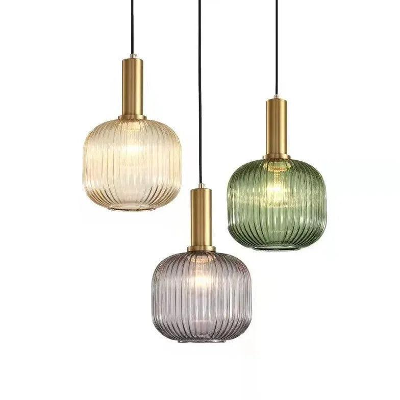 Green Folds Glass Modern Pendant Light - Clowas