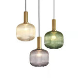 Green Folds Glass Modern Pendant Light - Clowas