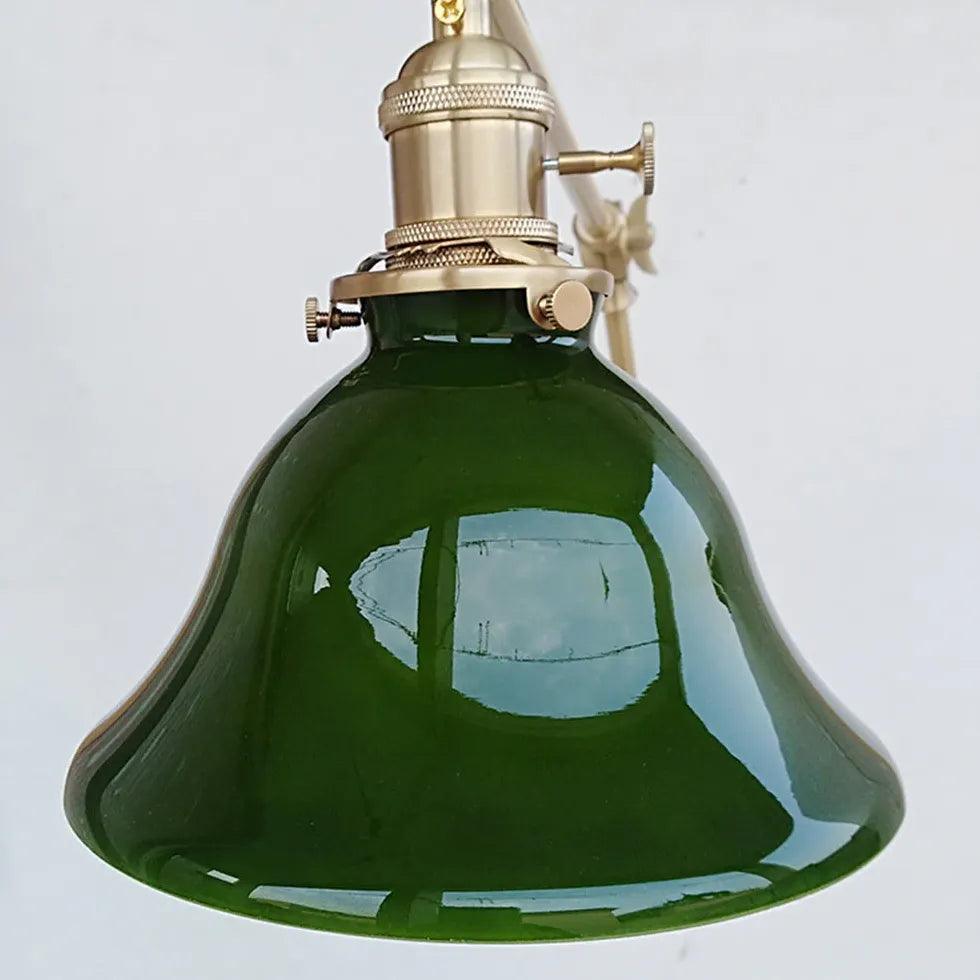 green glass wall light reading - Clowas