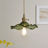 Disc Dining Room Metal and Glass Pendant Light