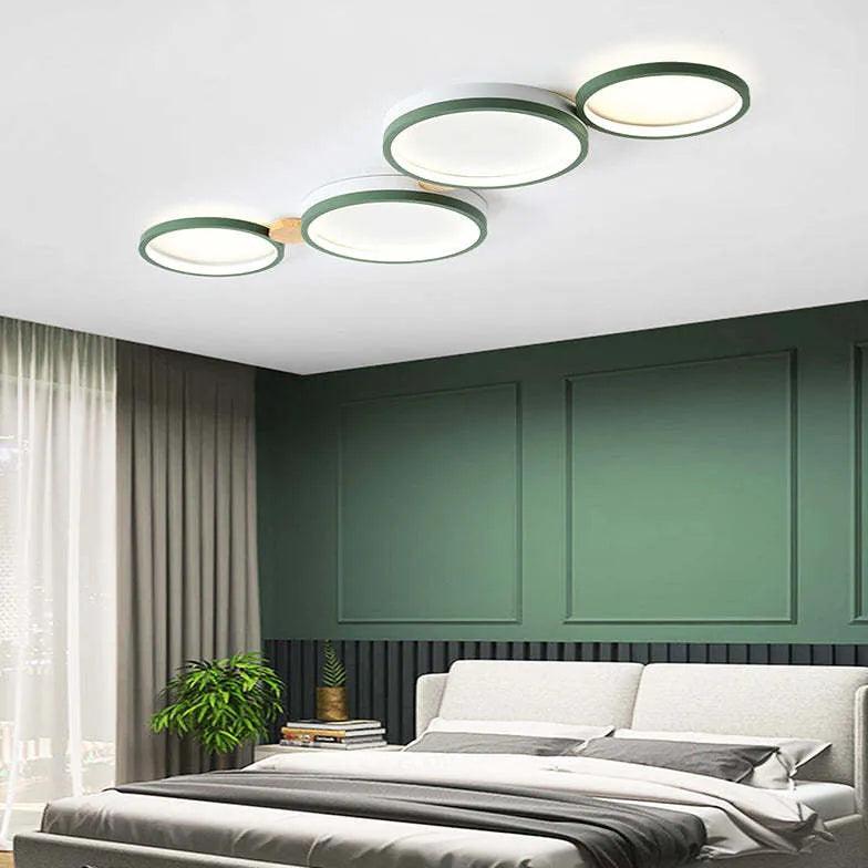 Green Plane LED Modern Flush Ceiling Lights - Clowas