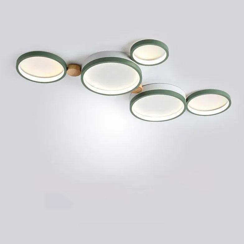 Green Plane LED Modern Flush Ceiling Lights - Clowas