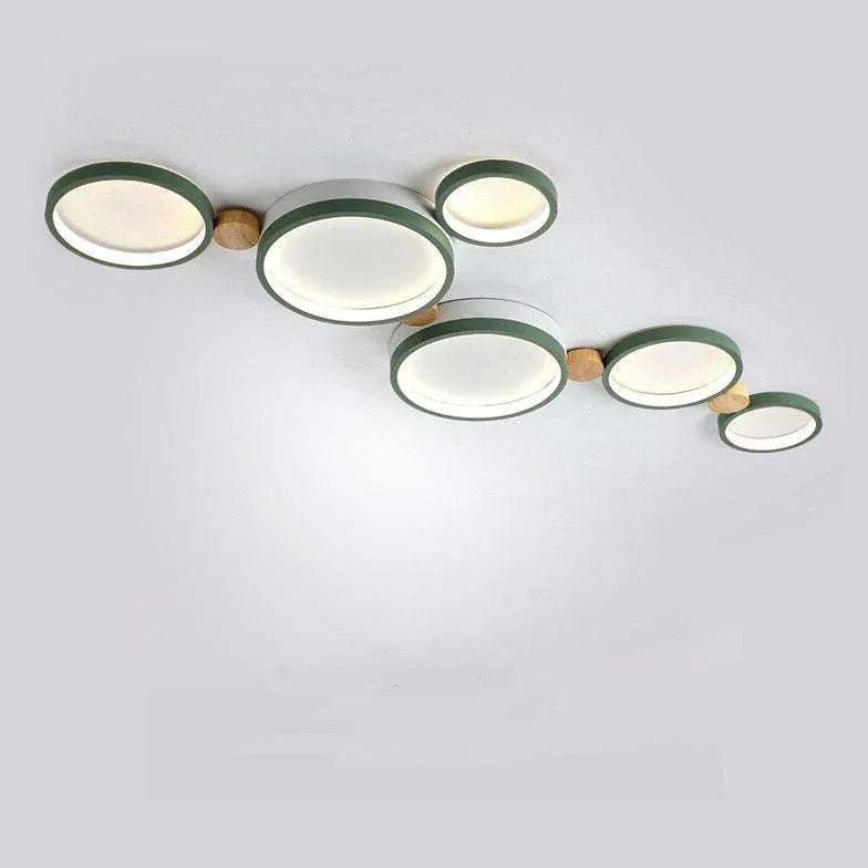 Green Plane LED Modern Flush Ceiling Lights - Clowas