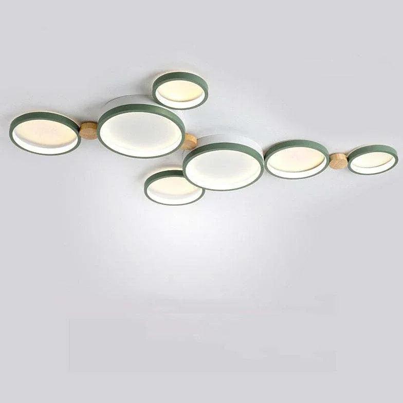 Green Plane LED Modern Flush Ceiling Lights - Clowas