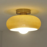 Bread-Shaped Glass Flush Ceiling Light