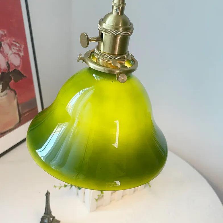 Green Vintage Glass Living Room Pendant Light - Clowas