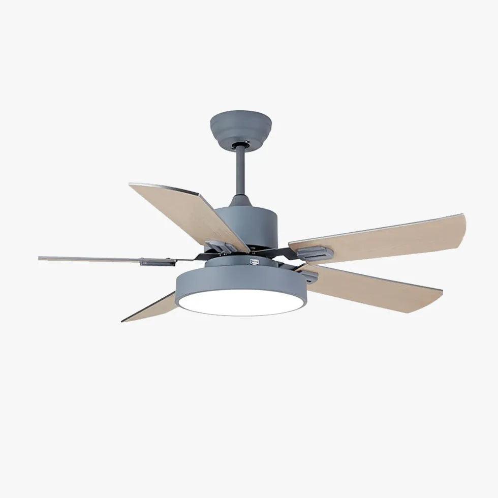 Grey For Living Room Ceiling Fan With Light - Clowas