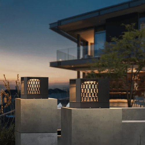 Grid Solar Outdoor Column Headlight - Clowas