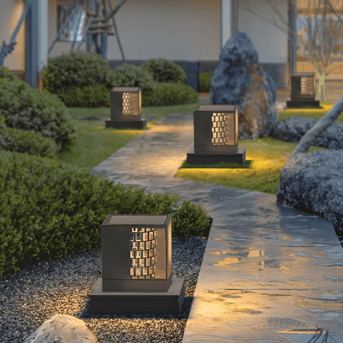 Grid Solar Outdoor Column Headlight - Clowas