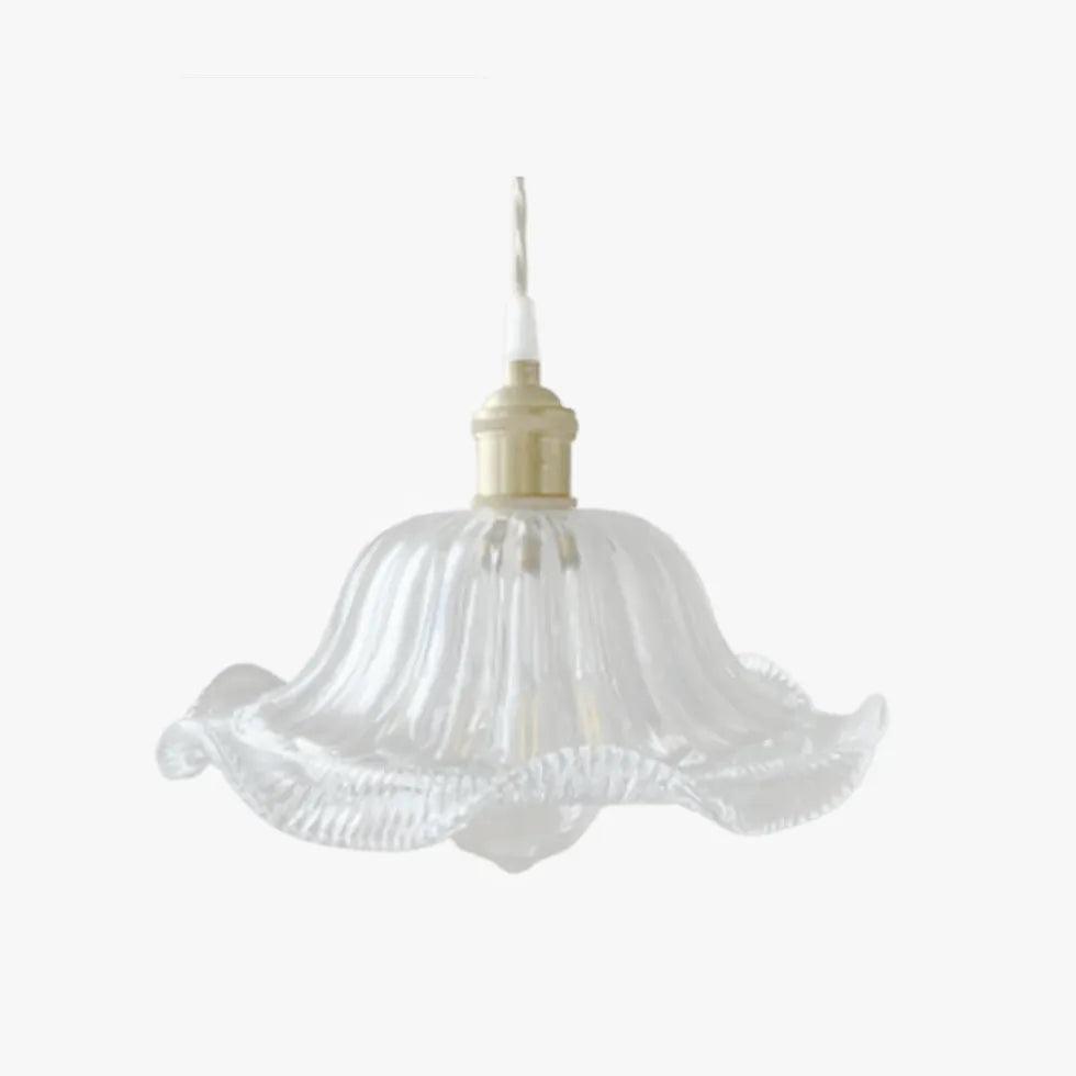 Clear Disc Glass Gold Vintage Pendant Light - Clowas