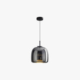 Black Simple Transparent Glass Chandelier - Clowas