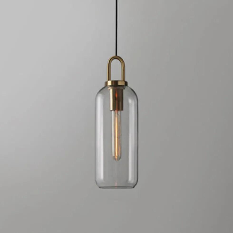 Smoke Grey Frosted Glass Industrial Pendant Light - Clowas