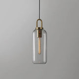 Smoke Grey Frosted Glass Industrial Pendant Light - Clowas