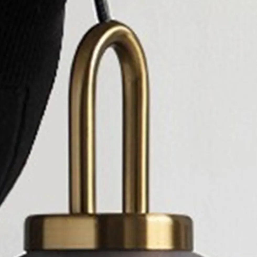 Smoke Grey Frosted Glass Industrial Pendant Light - Clowas