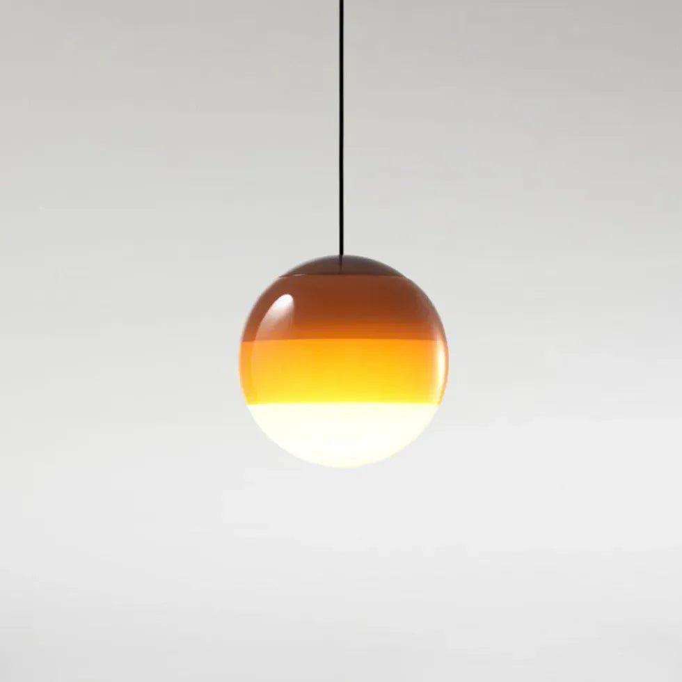 Colorful Spherical Glass Shade Modern Pendant Light - Clowas