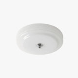 Round Glass for Bedroom White Ceiling Light - Clowas