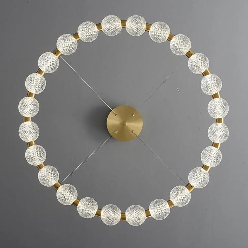 Gold Round Design Dining Pendant Light - Clowas