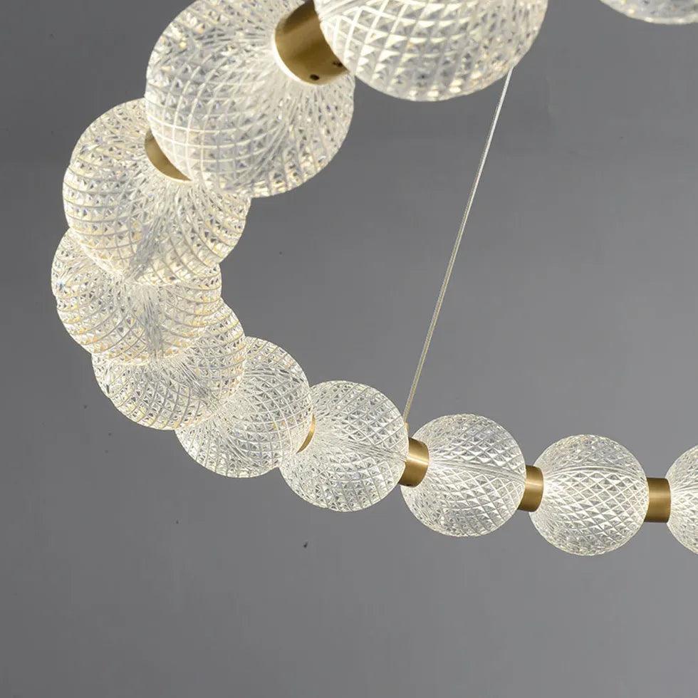 Gold Round Design Dining Pendant Light - Clowas