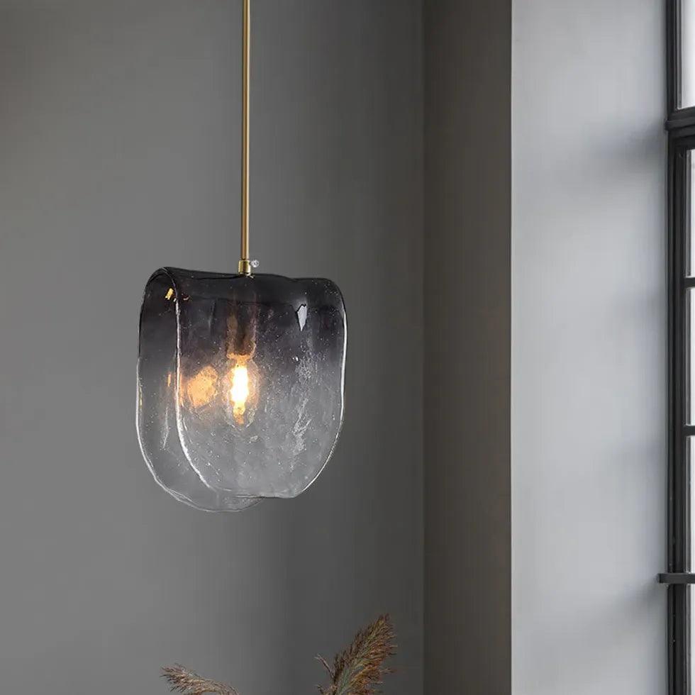 Black Gradient Glass Modern Pendant Light - Clowas