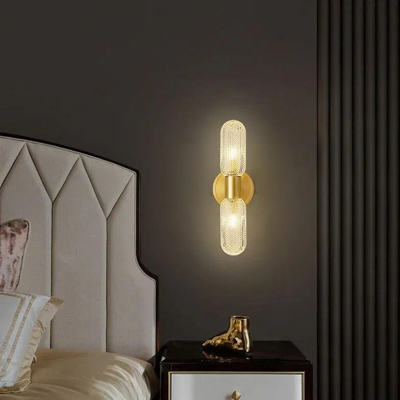 Gold Up and Down Bedroom Wall Lights - Clowas
