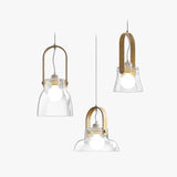 Transparent Glass Modern Dining Room Pendant Light - Clowas