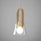Transparent Glass Modern Dining Room Pendant Light - Clowas