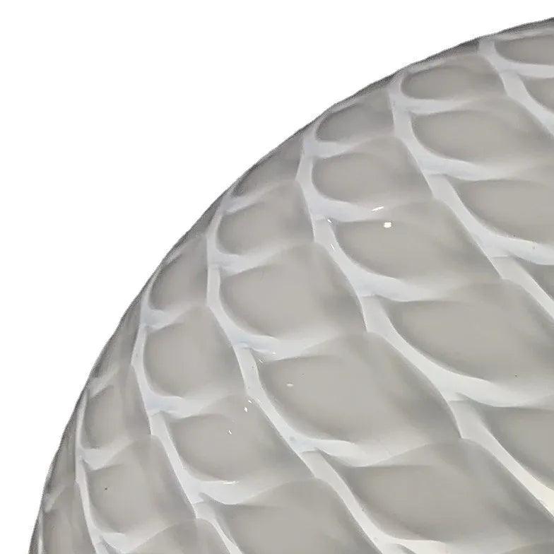 White Spherical Glass Bedroom Ceiling Chandelier - Clowas