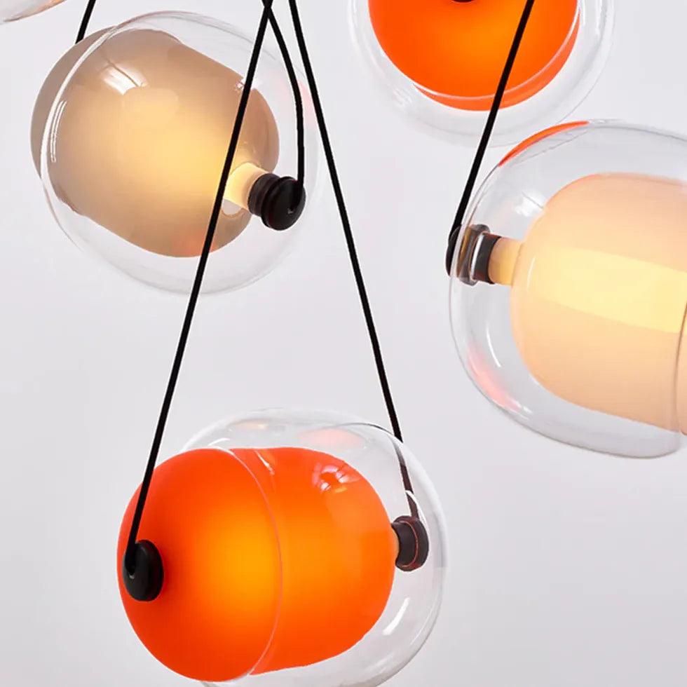 Spherical Modern Transparent Glass Pendant Light - Clowas