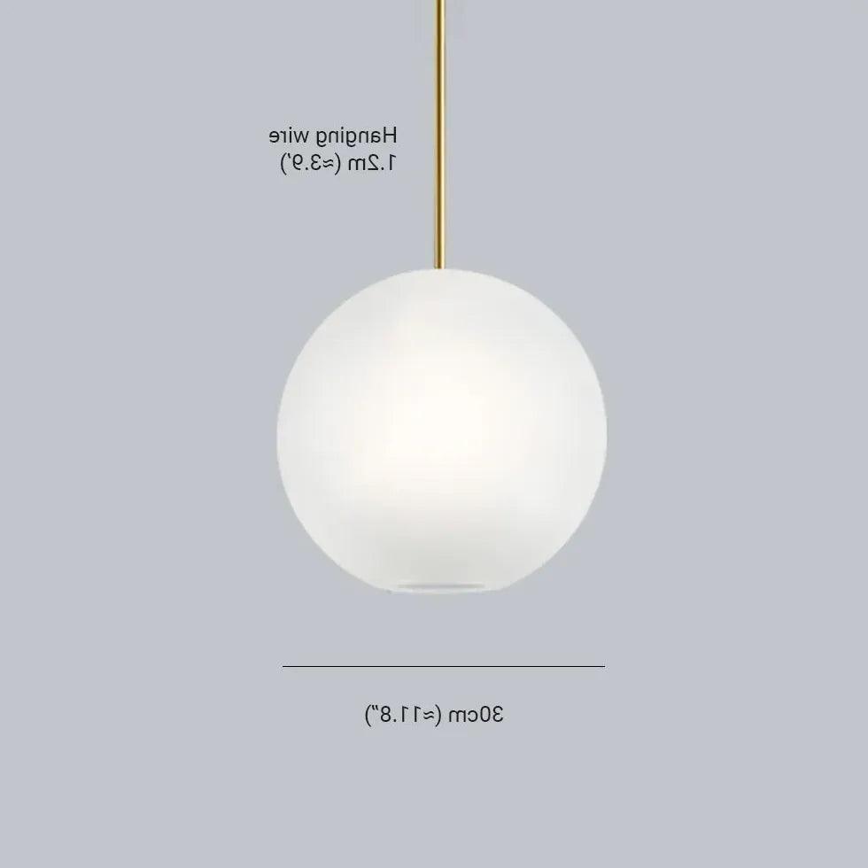 Bubble Clear Glass Gold Pendant Light - Clowas