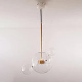 Bubble Clear Glass Gold Pendant Light - Clowas