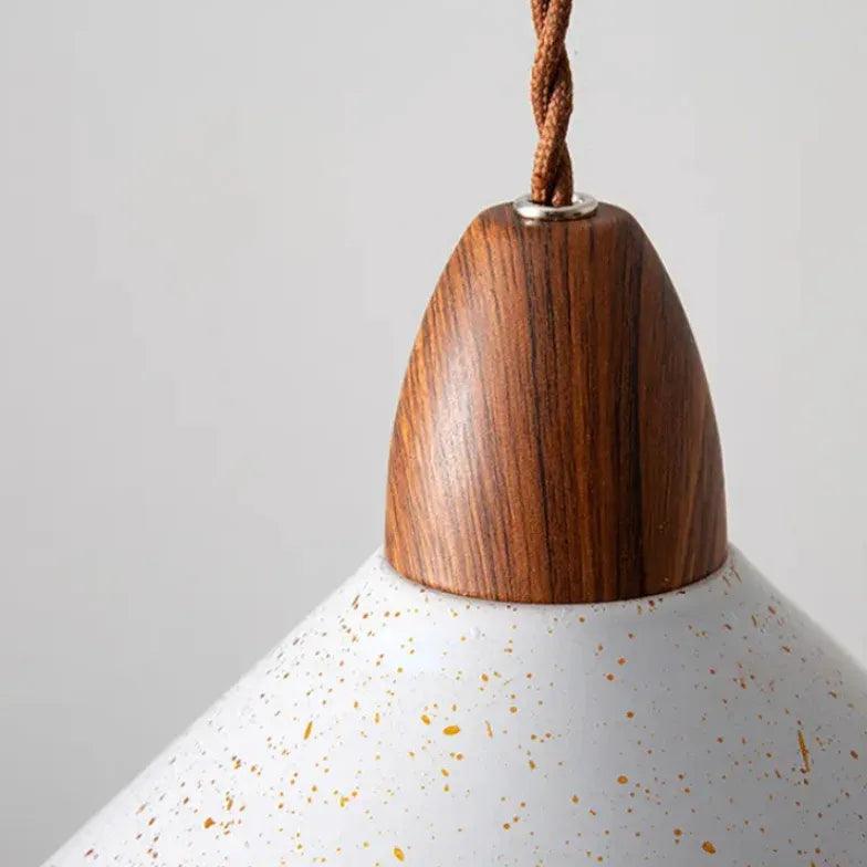 White Conical Modern Bedroom Pendant Light - Clowas