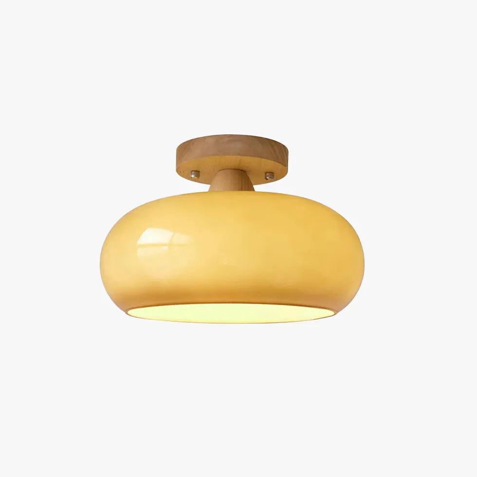 Elliptical Glass Corridor with Recessed Ceiling Lights - Clowas