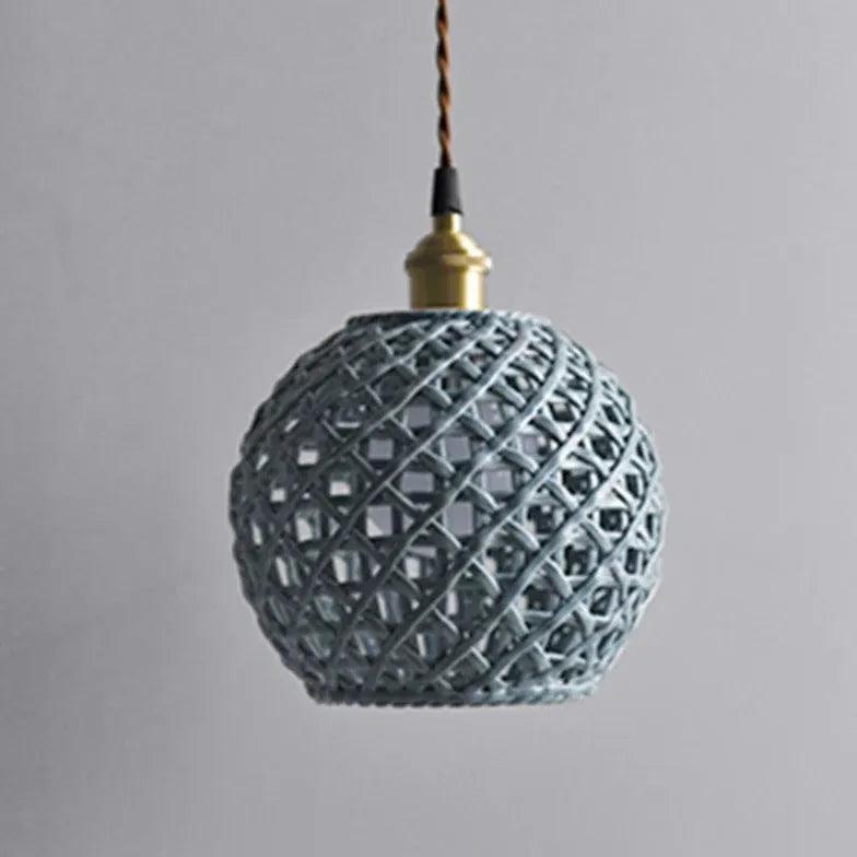 Ceramic Texture Single Head Vintage Pendant Light - Clowas