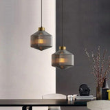Polygonal Glass Translucent Modern Pendant Light - Clowas