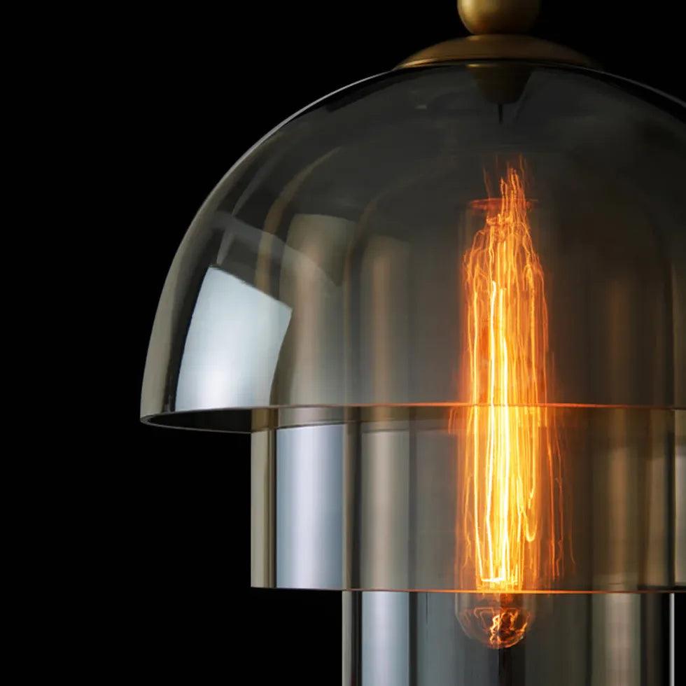 Double Glass Shade Modern Pendant Light - Clowas