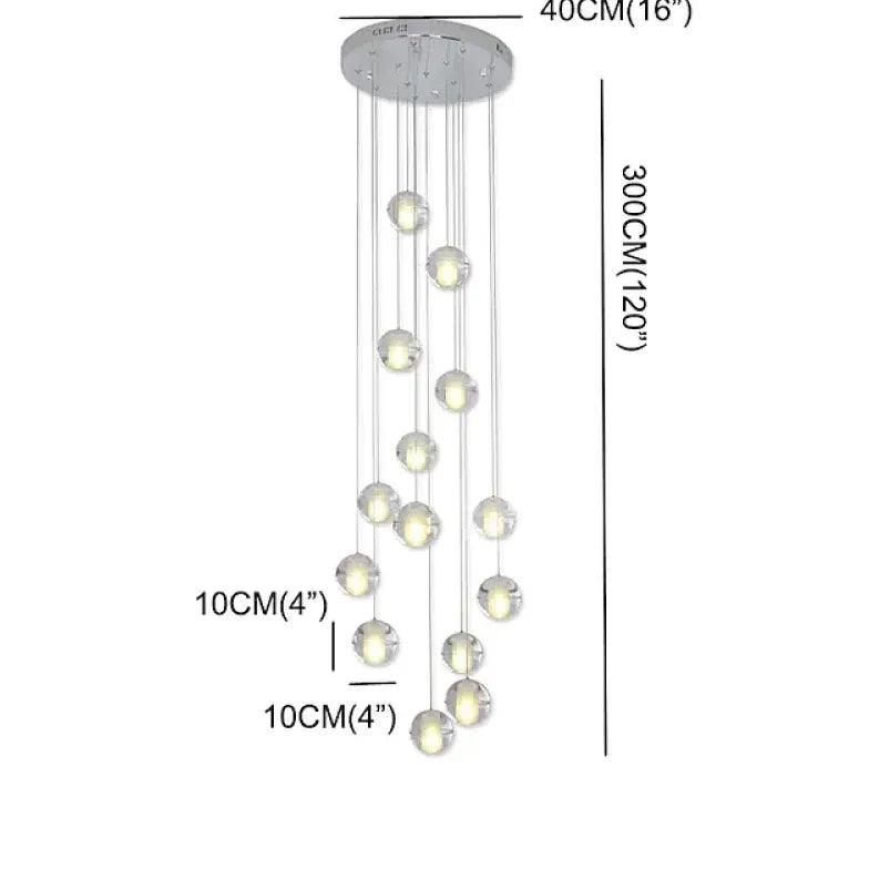 Multi-Light Spherical Modern Living Room Pendant Light - Clowas