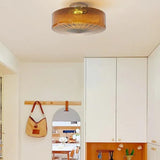 Orange Translucent Glass Vintage Ceiling Light - Clowas