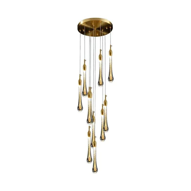 Dripping Gold Crystal Elegant Chandelier - Clowas